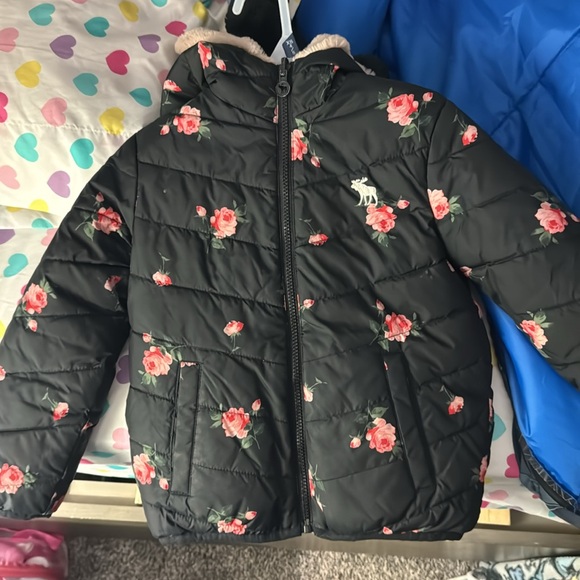 Pink Flower Little Girls Ski Bibs & Jacket - Picture 9 of 15